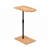 Couch Tray Table Bamboo Height Adjustable Side Table For Sofa C-Shaped Oval End Tables With Slots For Bed & Chairs In Living Room & Bedroom