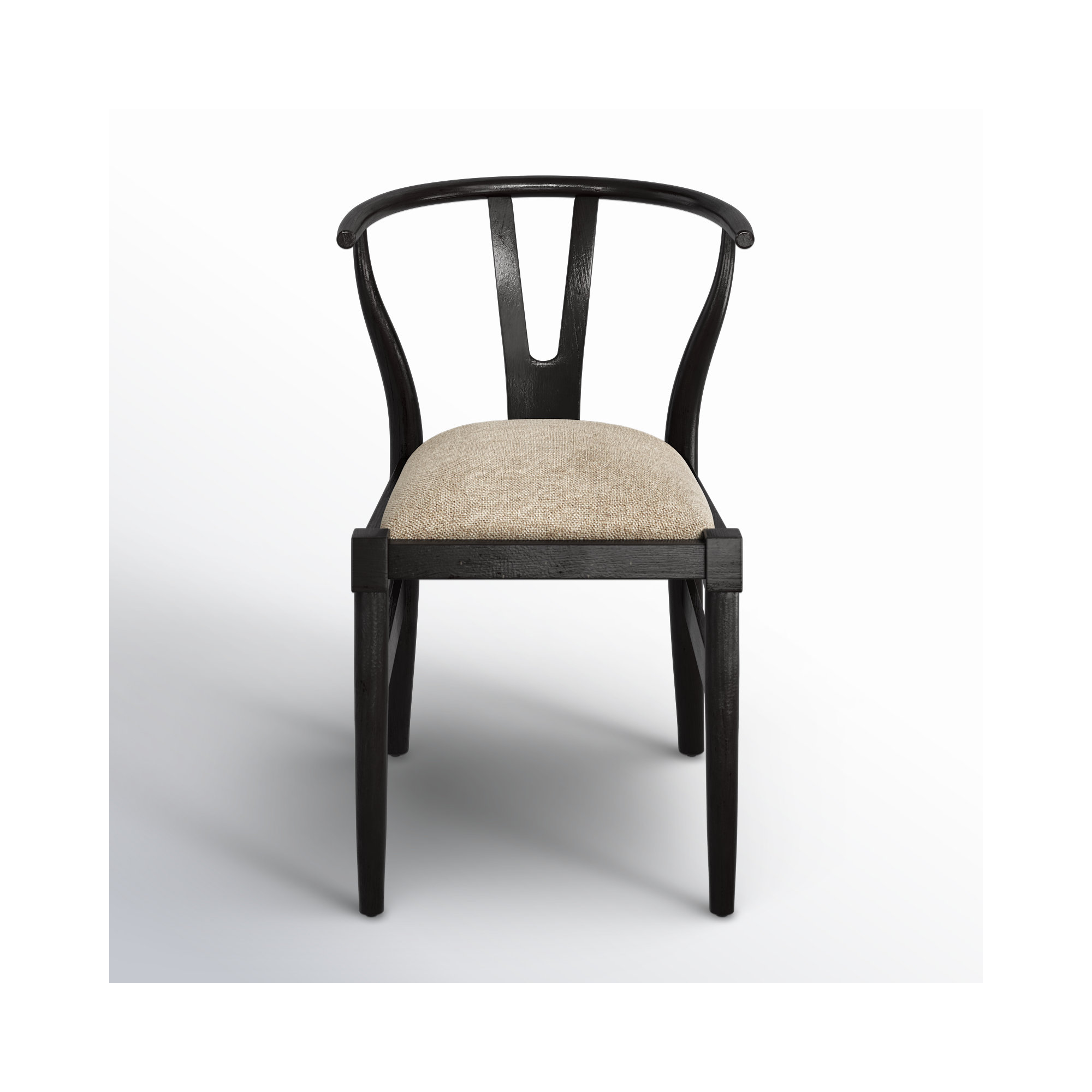 Farringdon Cotton Side Chair in Brown, Black, Black