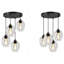 Thame 4 - Light Black Cluster Pendant-1619612144