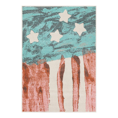 Tapis pour enfant Unique Loom Americana
