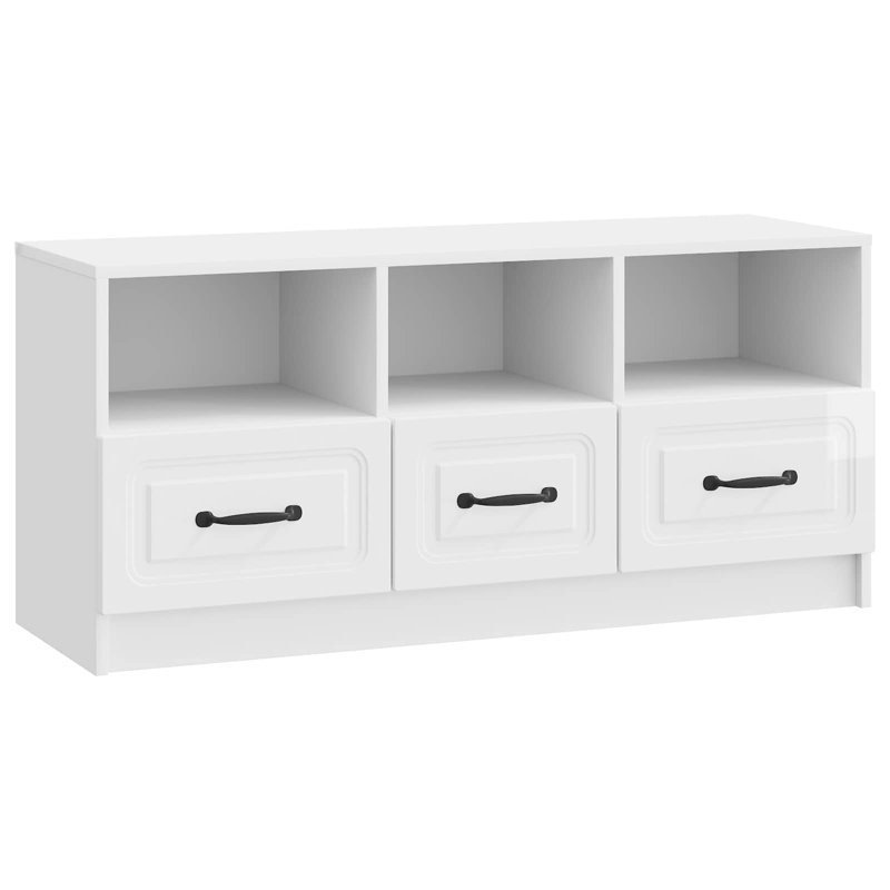 TV Stand for TVs up to 43", High Gloss White