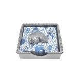 Nautilus Shell Beaded Napkin Box Set