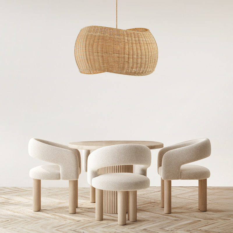 Luminaire suspendu en rotin Angelo