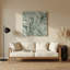 Abstrait floral 89, art mural gris en métal-603396965