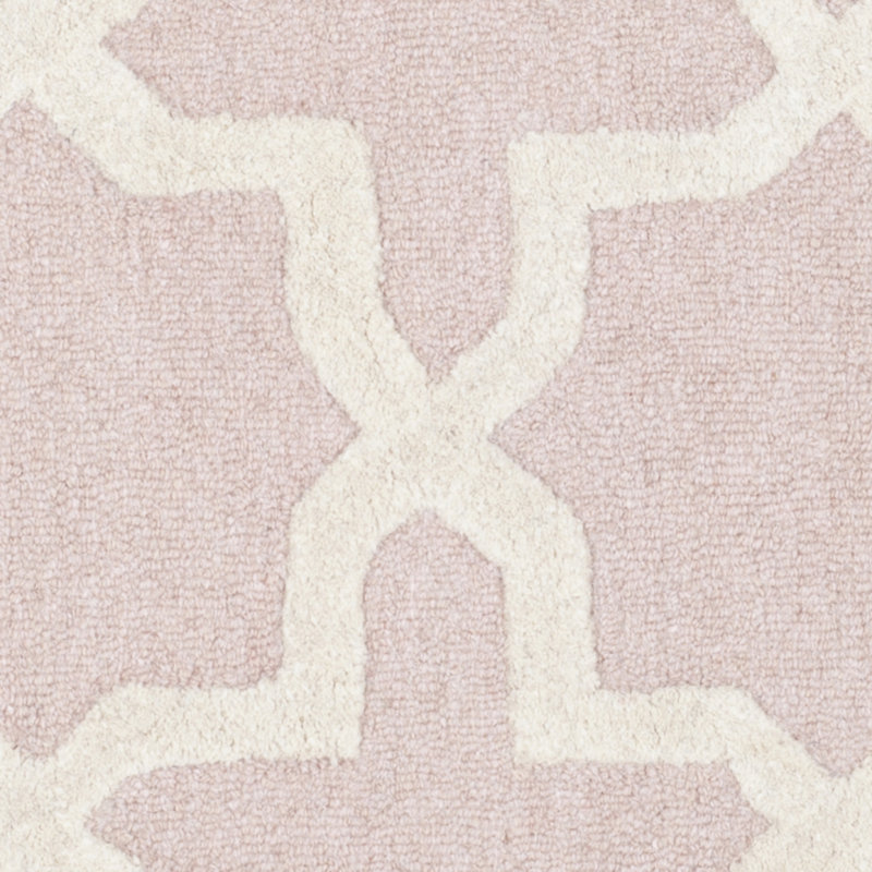 Igna Hand Tufted Wool Geometric Rug, Round 8'