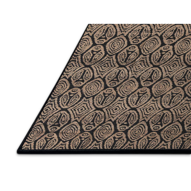 Tapis décoratif multicolore à motif abstrait, Rectangle 7 pi x 10 pi