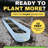 Set of 2: 12x3x1.5ft Galvanized Steel Raised Garden Bed White