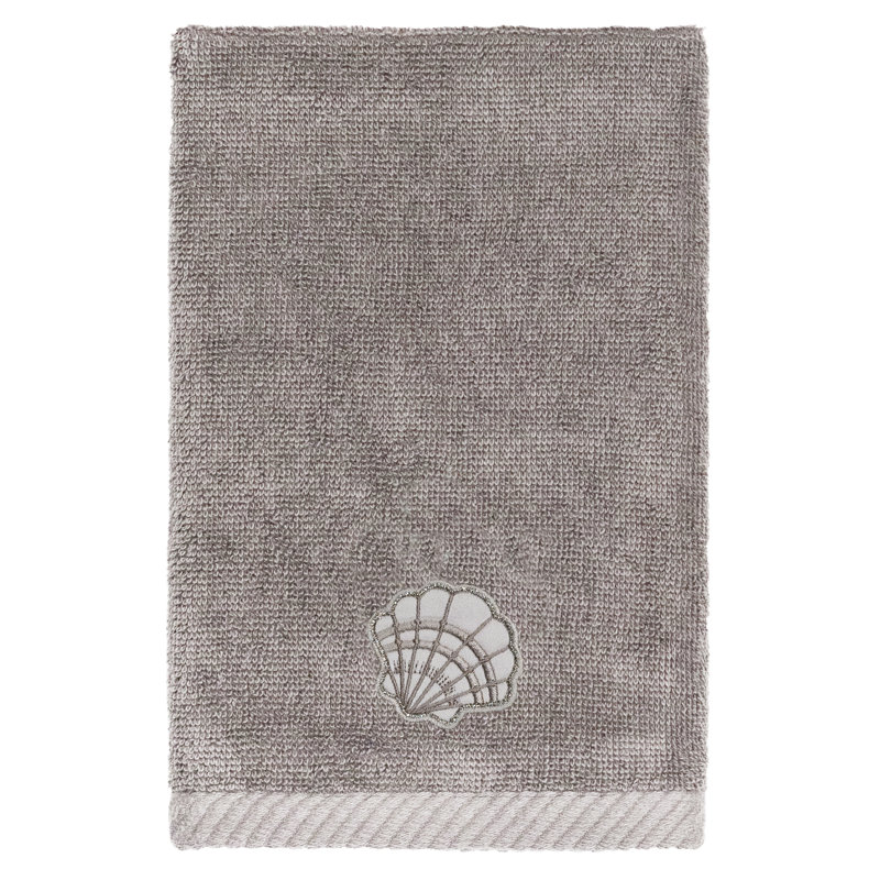 Ensemble de serviettes 100% coton turc 2 pièces SHELL ROW, Gris anthracite
