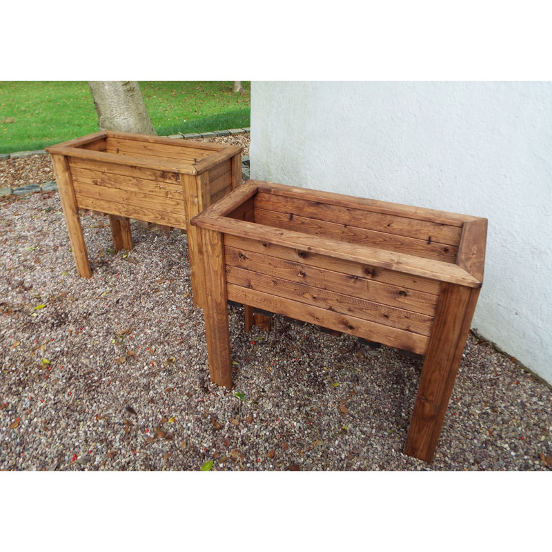 Ferguson Handmade Wood Raised Trough, 72 x 82 x 41