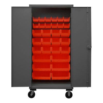 80" H x 36" W x 24" D Lockable Mobile Cabinet