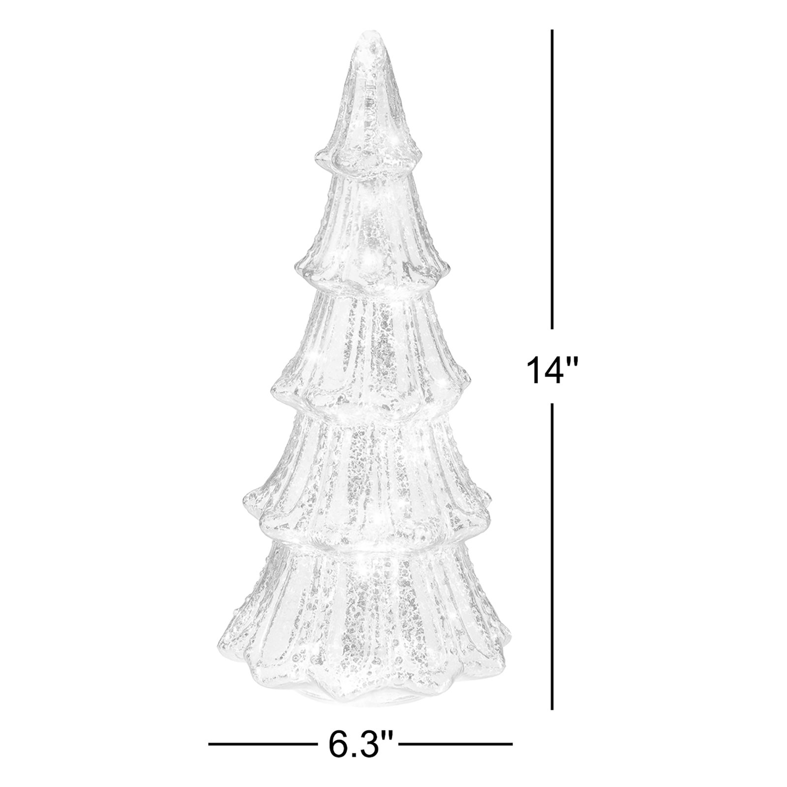 Tabletop Christmas Tree, Silver