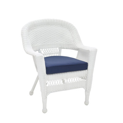 Chaise en osier blanc