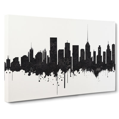 Dynamic Skyline Architecture - Wrapped Canvas Print