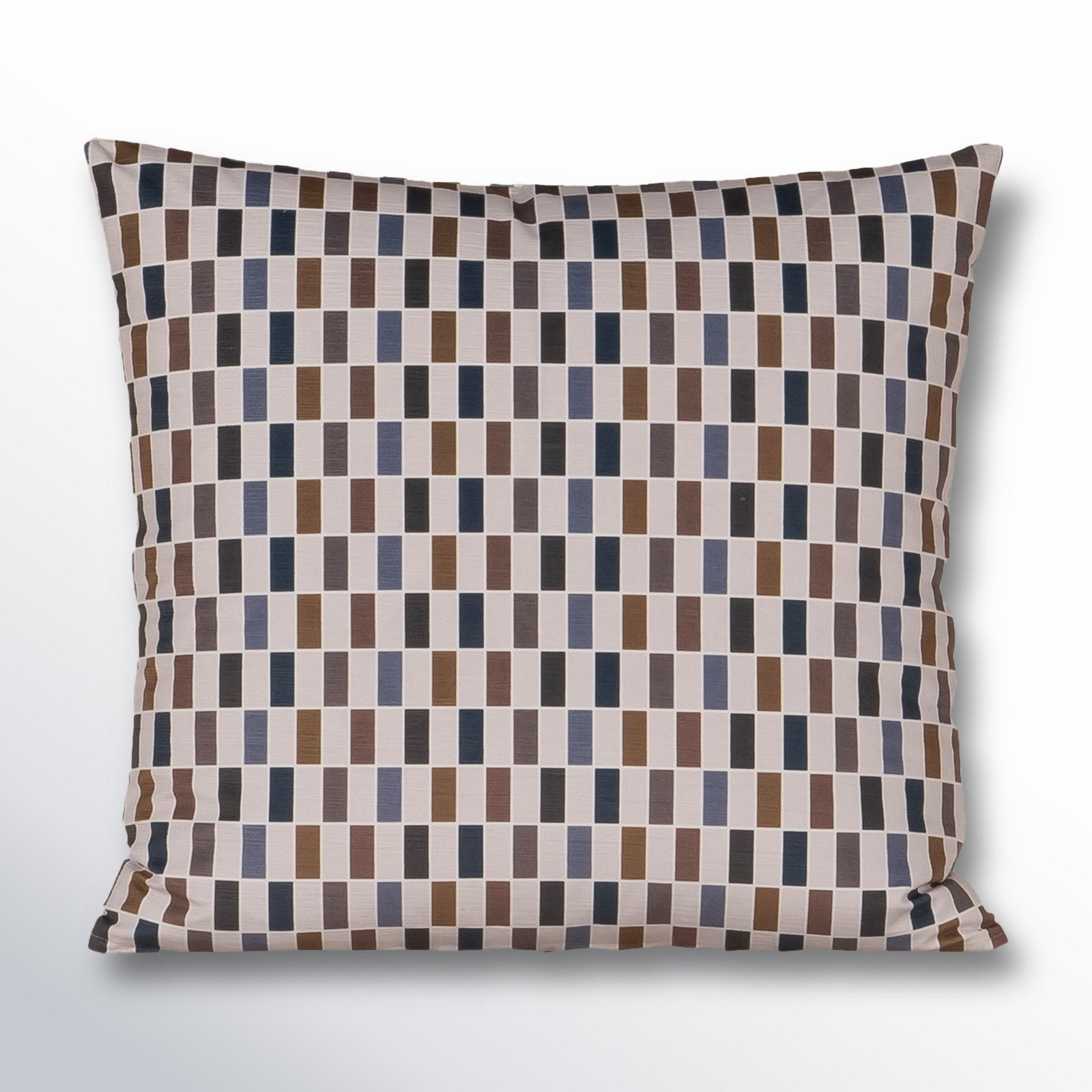Mattia Geometric Throw Pillow, Feather, Square 20"