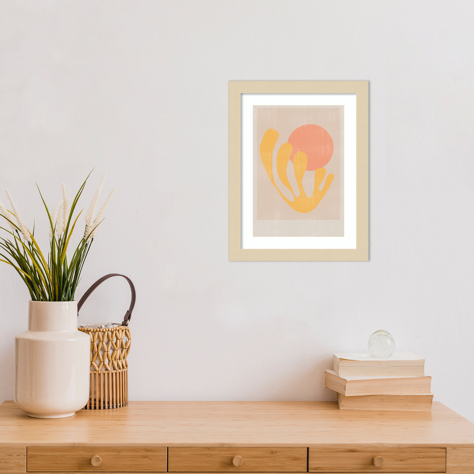Giese "Modern Plant No. 2" Print, Brown, 13" H x 10" W