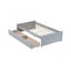 Lit plateforme en bois d'hévéa massif avec 2 tiroirs de rangement spacieux avec roulettes lisses pour un assemblage facile et une durabilité durable-69183594