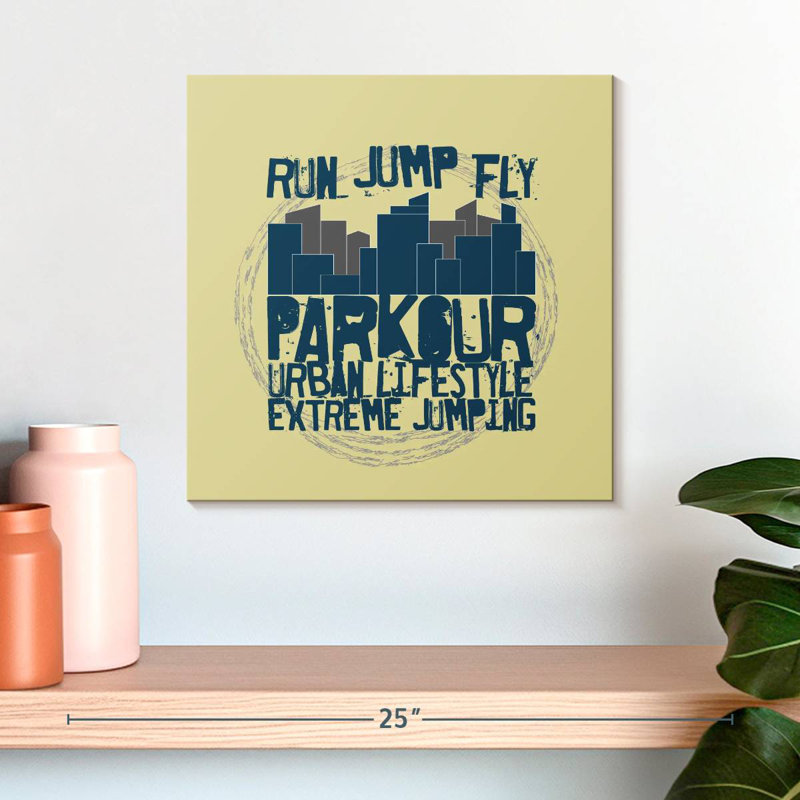 Sireci Urban Parkour Typography, 16" H x 16" W