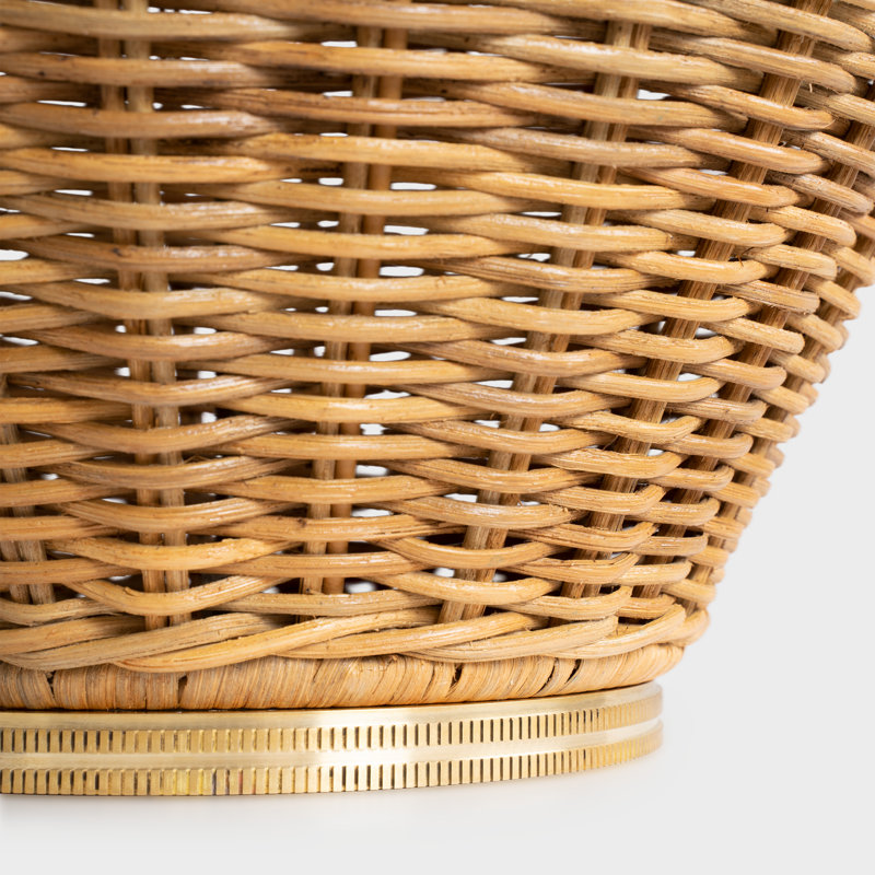 Evie Table Lamp, Natural Wicker