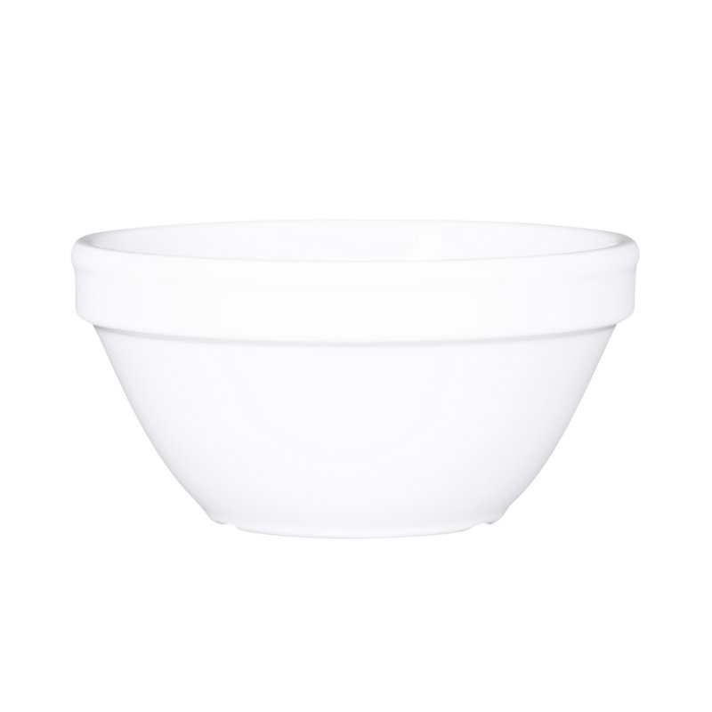 Tasse de sauce en mélamine 8 onces bouillon, Blanc