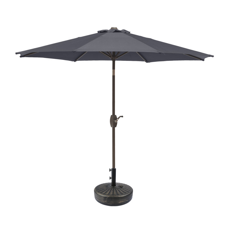 Parasol de marché 108 "Pierpoint, Bronze, Gris