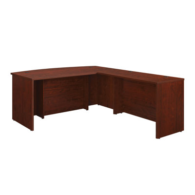 72" x 84" Bowfront Executive L-Desk Combo