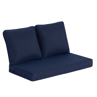 48" x 24" Outdoor Loveseat Cushion Set (Set of 1) - Water Resistant