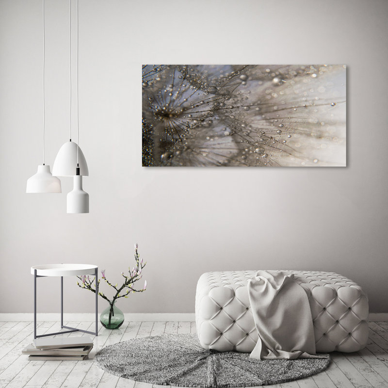 Dandelion Seeds - Print, 70cm H x 100cm W x 4cm D, Glass