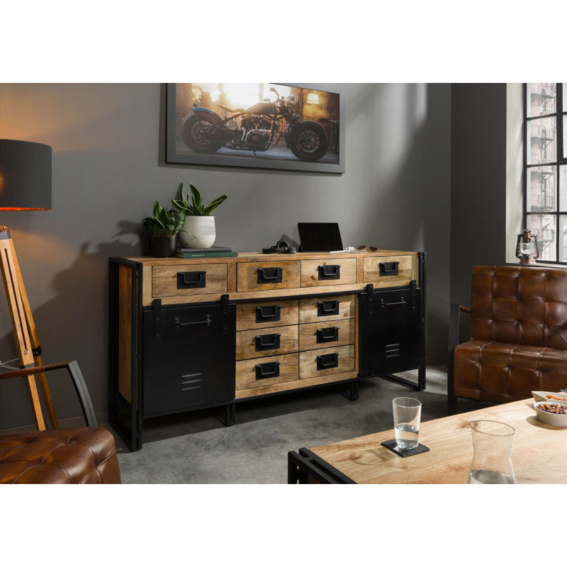 BLACKBURN 195cm Solid Wood Sideboard
