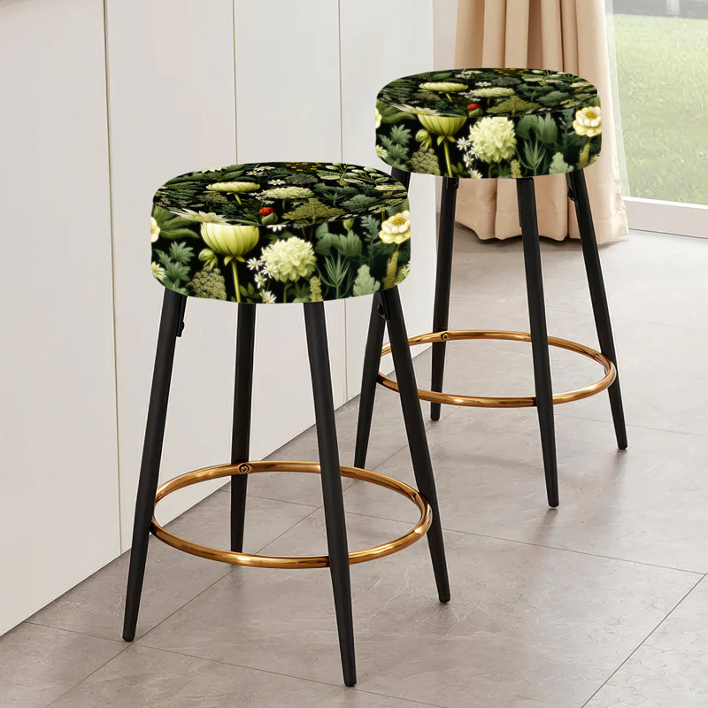 Ensemble de 2 tabourets de bar Industrial Greenery