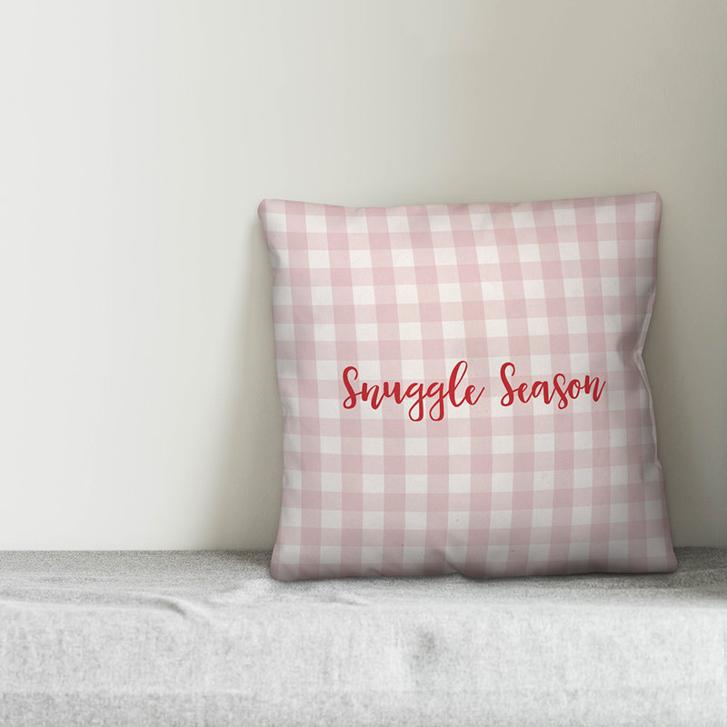  Coussin Snuggle Season, Rose / Rouge, Housse de coussin