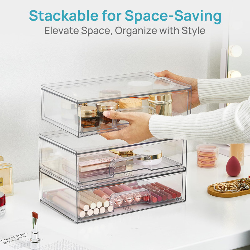 2 Drawer Stackable Drawer
