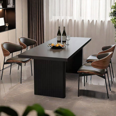 Table de salle à manger rectangulaire de style rétro français