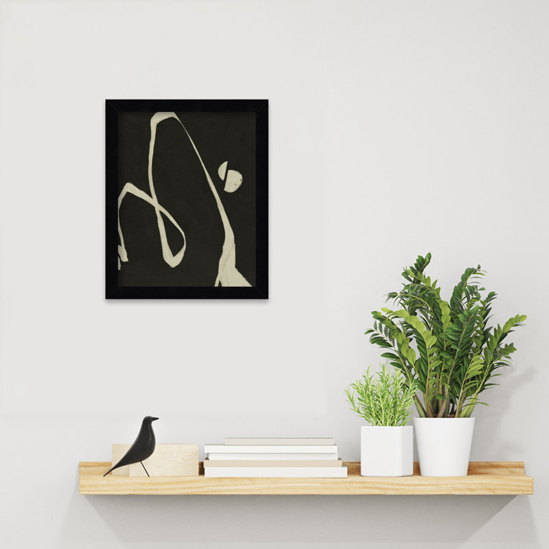 Neutral Spring II by Jacob Green, Black, 13" H x 11" W x 1" D