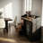 Solid Wood and Wrought Iron Kitchen Cabinets