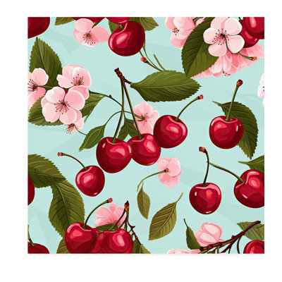 Food and Kitchen Cherry Dreams IV Modern Unframed Art Print