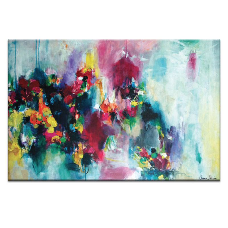 Fae Flowers by Amira Rahim - Print on Canvas, 102cm H x 152cm W, Timber