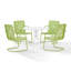 Ensemble repas d'extérieur rond 5 pièces Huntingburg-680106330