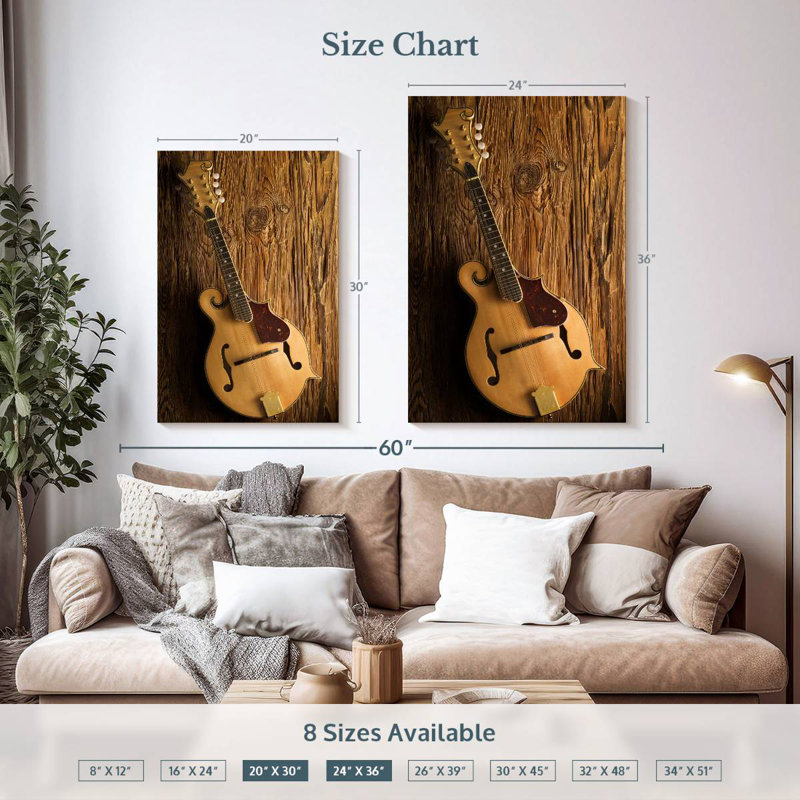 Mandoline classique Abarca, H 36 po x l 24 po