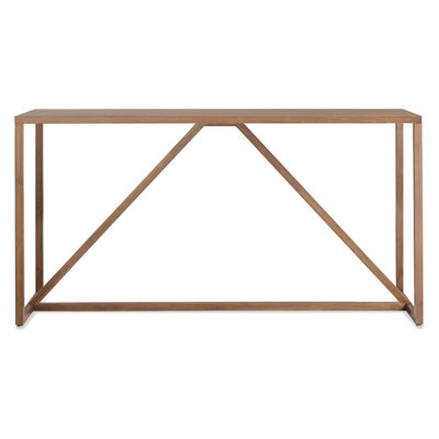 Strut Walnut Metal Base Dining Table
