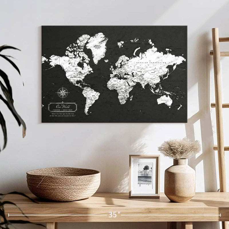 Our World Push Pin Alvertia, H 16 po x l 24 po