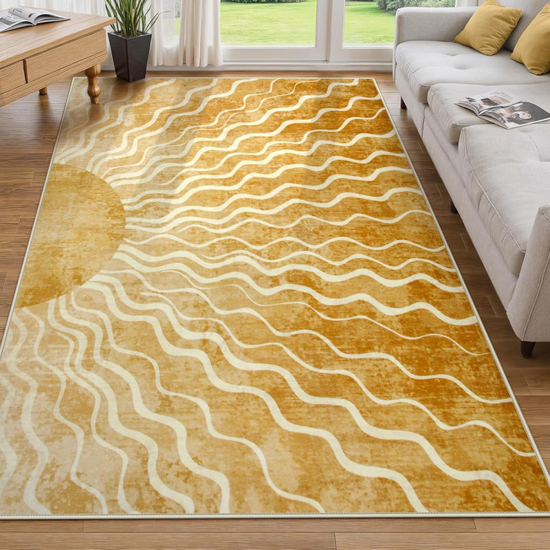 Water-Washable Printed Area Rug