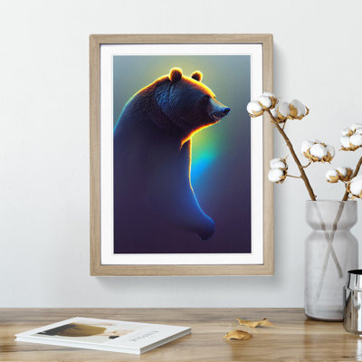Futuristic Bear - Single Picture Frame Print