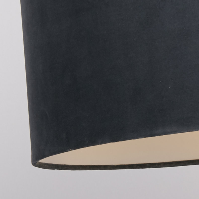 Velvet Traditional, Grey, 28 cm H x 50 cm W x 50cm D