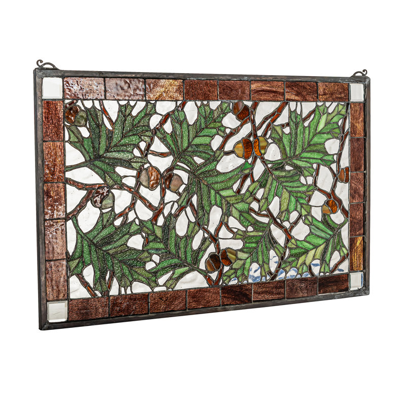 Lodge Tiffany Stained Glass Window