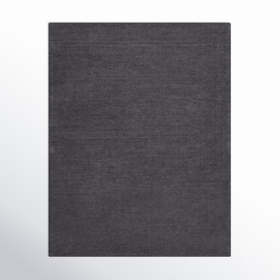 Crowe Charcoal Gray Hand-Woven Wool Rug