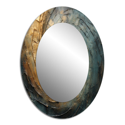 Miroir mural moderne bronze vortex