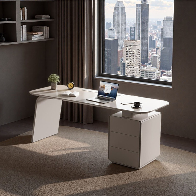 Bureau italien italien en bois massif avec rangement, H 29,5 po x l 63 po x P 27,6 po