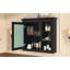Armoire de rangement murale de 30 po x 28 po avec miroir, design moderne et tablettes réglables pour une organisation efficace