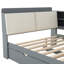 Lit plateforme en bois avec lit gigogne, tablettes et tête de lit en bois-1515511277