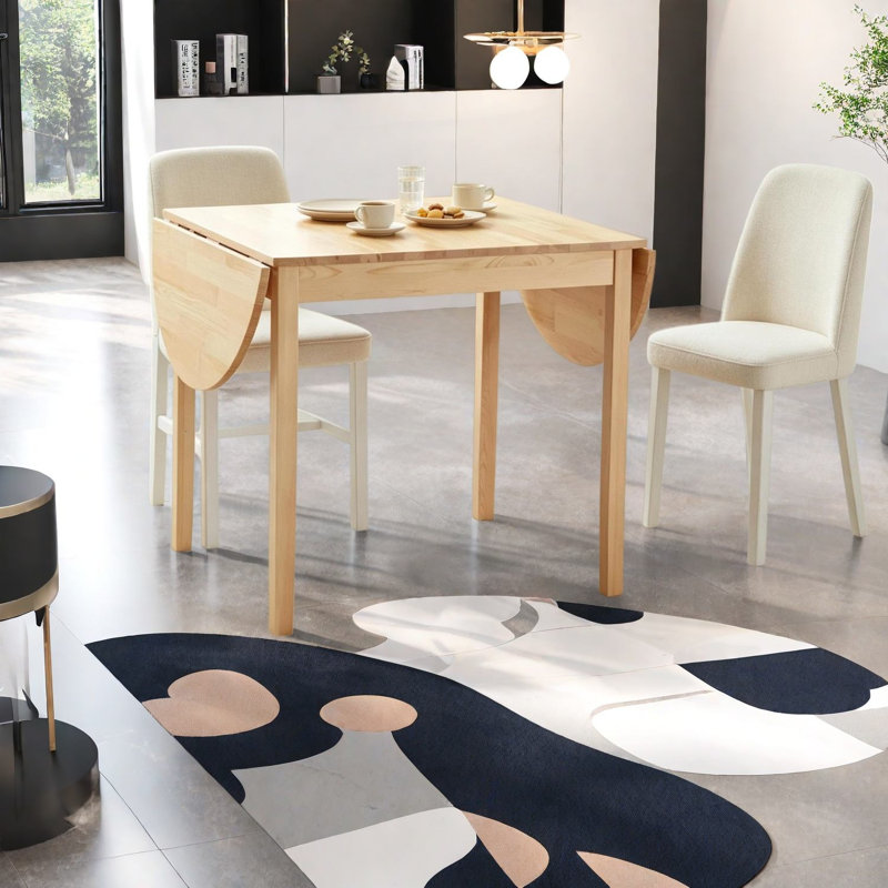 Tables de salle à manger extensibles en bois (table seulement, sans chaises, avec plateau et pieds), cuisine moderne